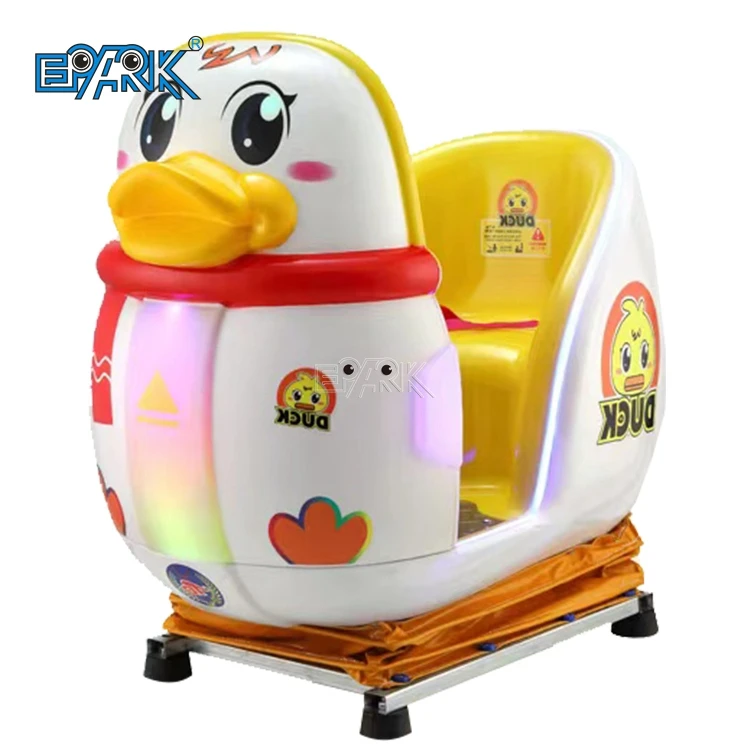Amusement Park Coin Operated Little Yellow Duck Ride On Swing Car Game Machine For Sale