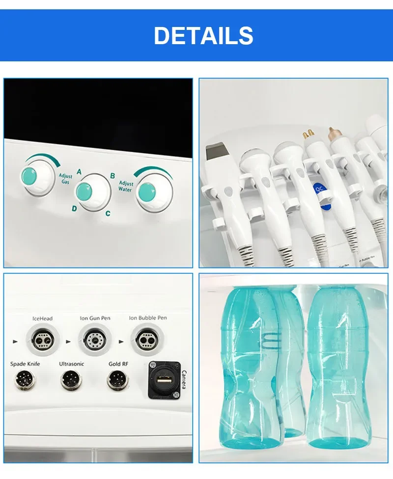hot-selling 7 in 1Smart Ice Blue dermabrasion skin care & beauty tools of Oxygen facial machine