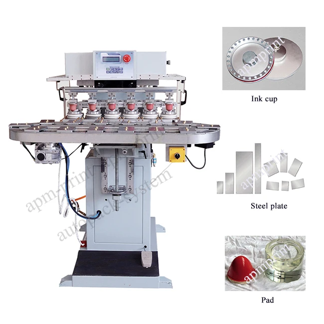 Multicolor tampon machine caps toys pens pad printing machinery for sale