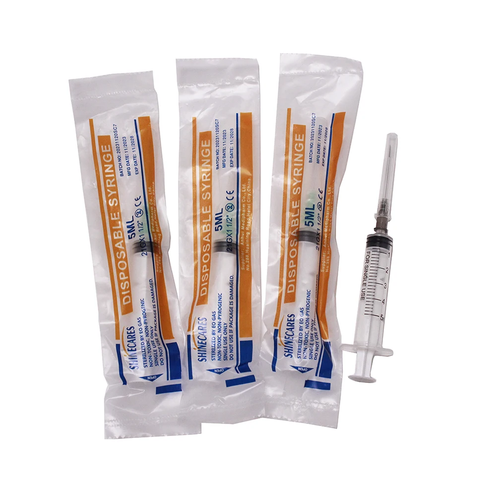 VET Medical grade PP Disposable Consumable Syringe With Veterinary Needle for Animal Use