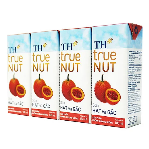 Молоко орехов и ГАК TH True NUT 180 мл смешанные напиток молочные продукты стерилизованное высококачественное АРОМАТИЗИРОВАННОЕ МОЛОКО
