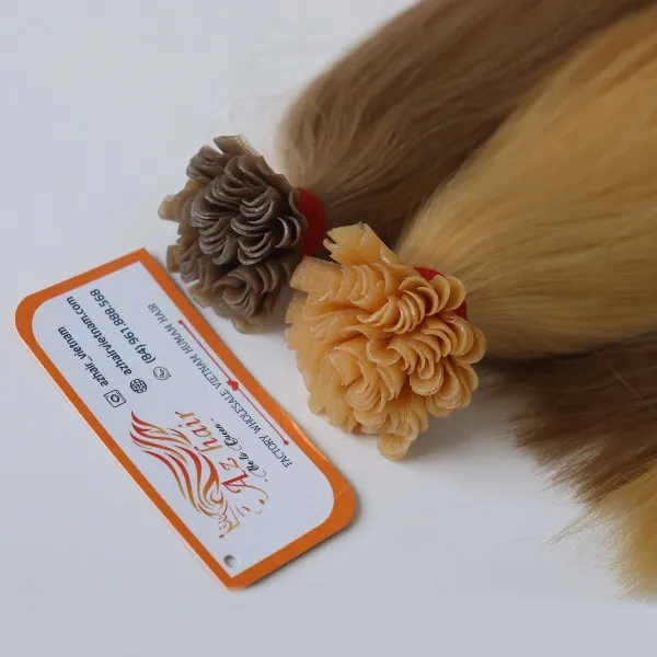Summer Sale Keratin Raw Virgin Cuticle Aligned Human Hair Extensions Vietnam U Tip Wholesale Hair Supplier Vietnam