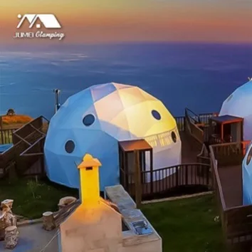 Hotel Resort and Garden Camping Tent with Bathroom Luxury Geodesic Glamping Dome  Tent