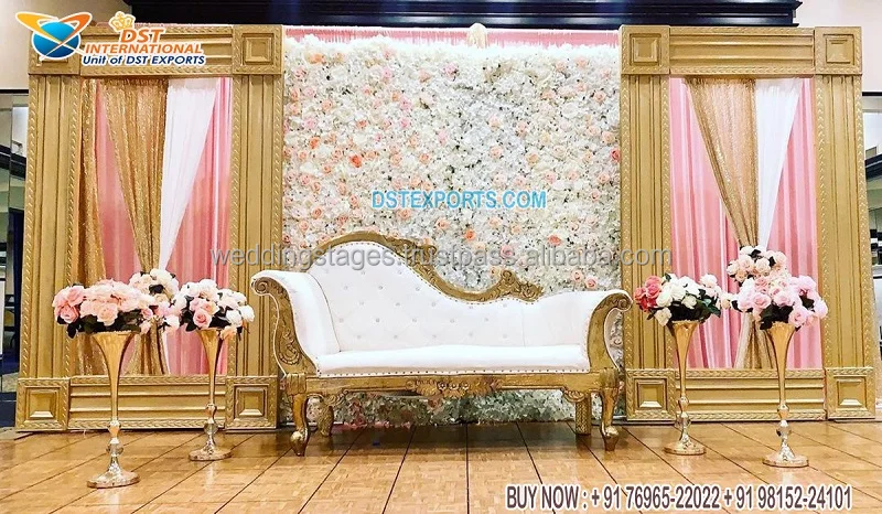 Decorative Banquet Hall Wedding Frames Decor Grand Wedding Fiber Frames Backdrop Grand Party Hall FRP Frame For Decor