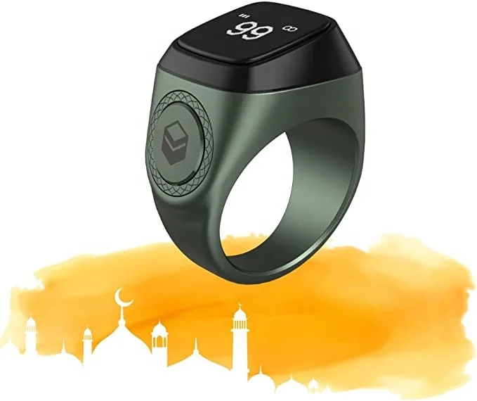 Умное кольцо Zikr, алюминиевый цифровой счетчик Tasbeeh 2022, мусульманские подарки, портативное устройство