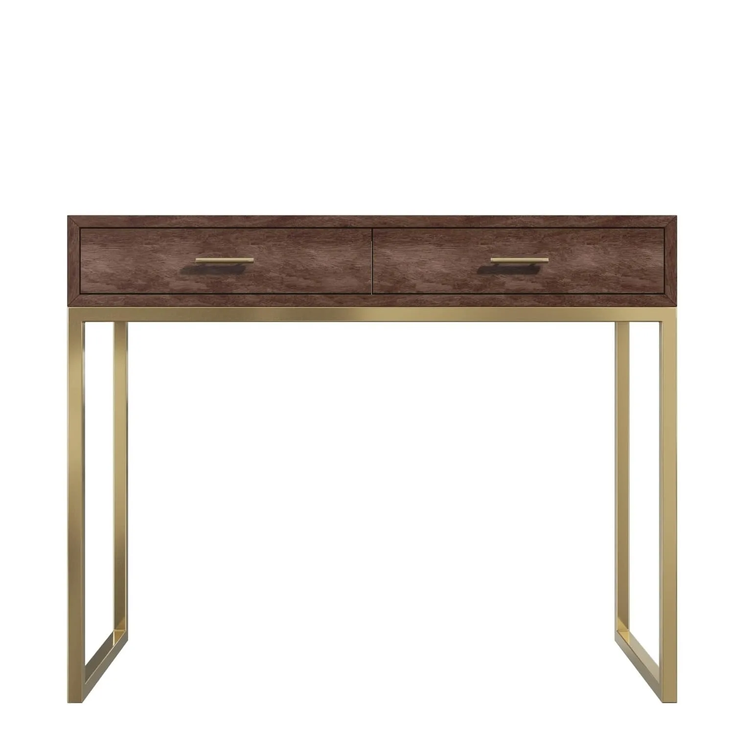 Туалетный столик из орехового дерева с 2 выдвижными ящиками Aubrey Teak Mahogany Suar деревянная ротанговая гостиничная 091053