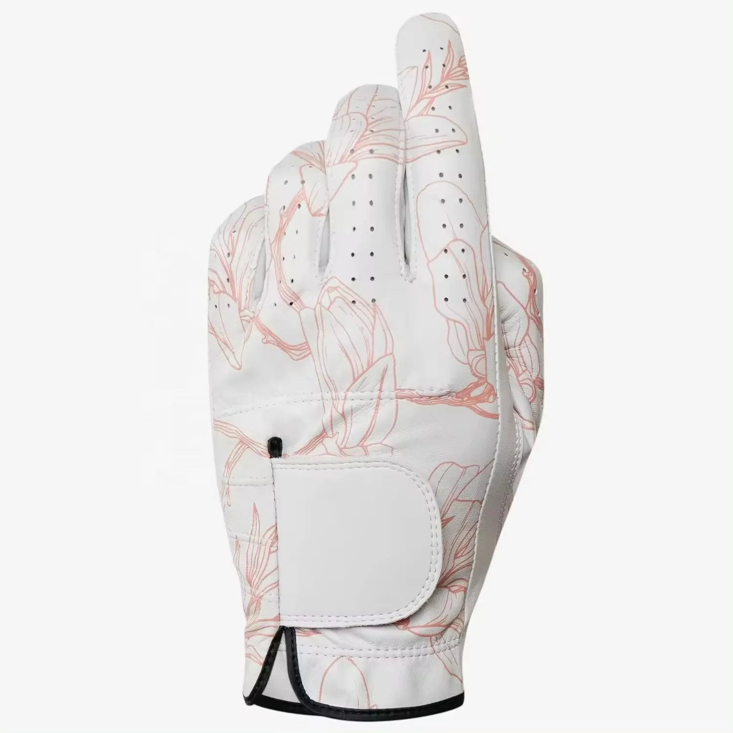 Custom Premium Left Right Hand Soft Breathable Pure Sheepskin Genuine Leather Anti-Slip Granules Men Golf Glove