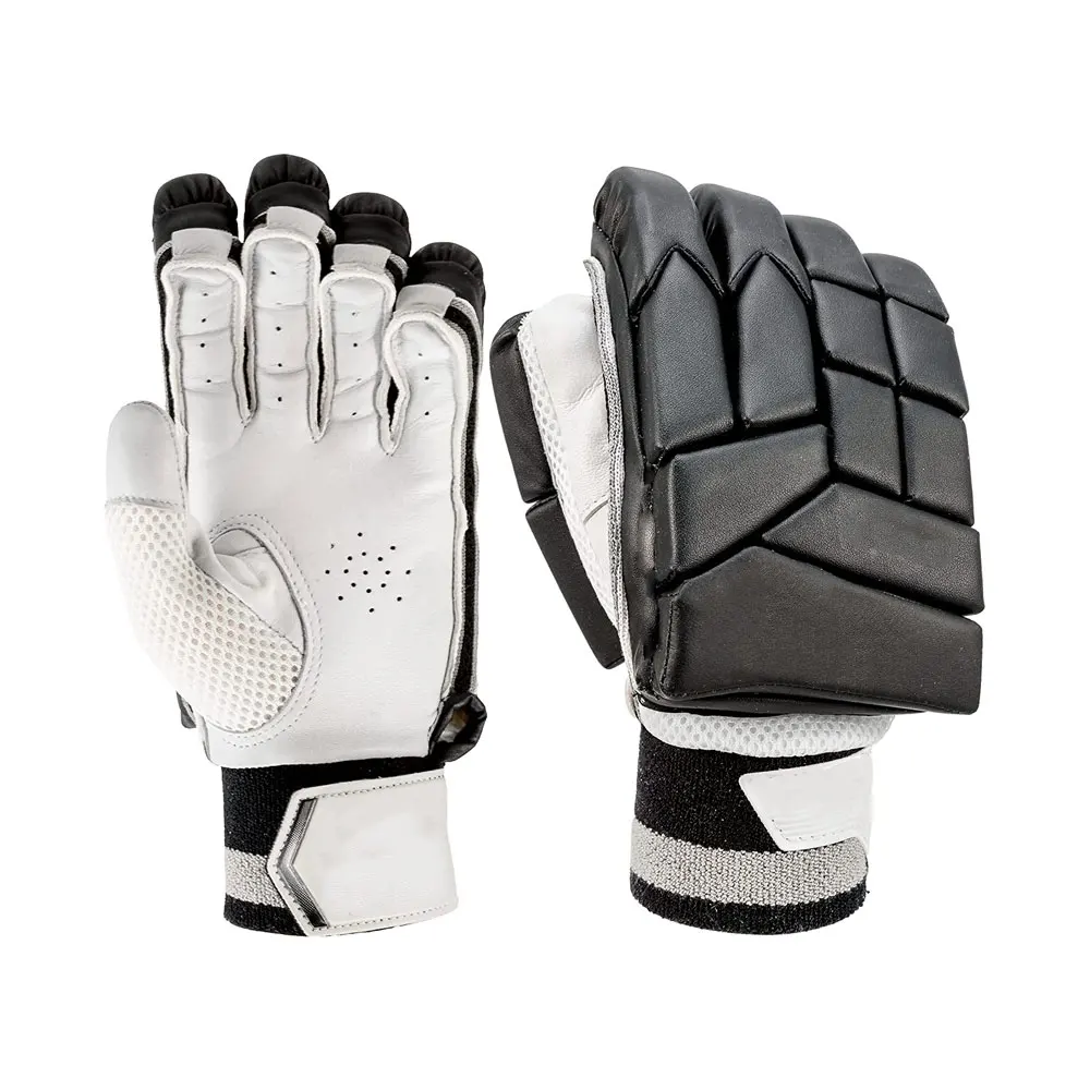 Batting Gloves Leather Made Finger Safety Wear Comfortable Cricket Gloves / Batting Gloves
