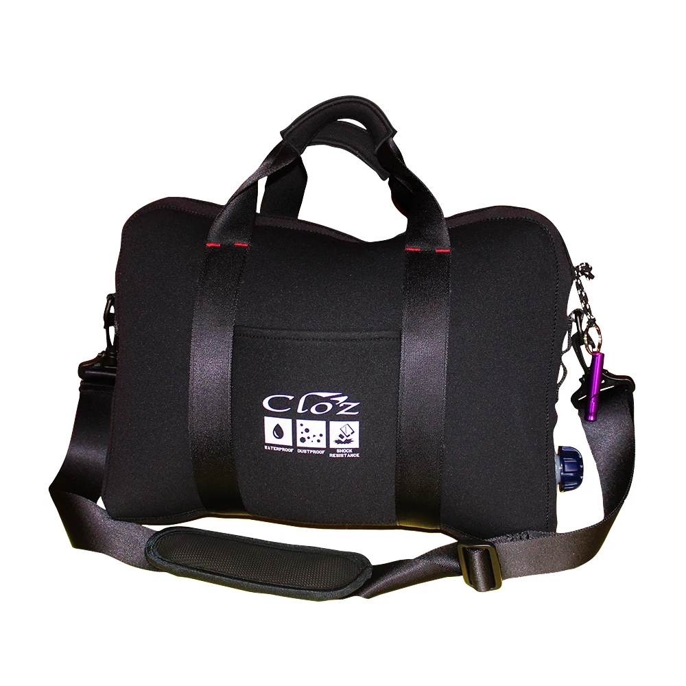 Medium Waterproof Dry Travel Outdoor Hiking Bags with Nylon Lining School Fabric Shoulder Zip Closure for Laptop Briefcases