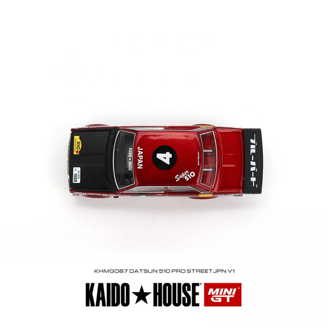 Mini GT x Kaido House KHMG087 1/64 Datsun 510 Pro Street JPN V1 Diecast Scale Model Car