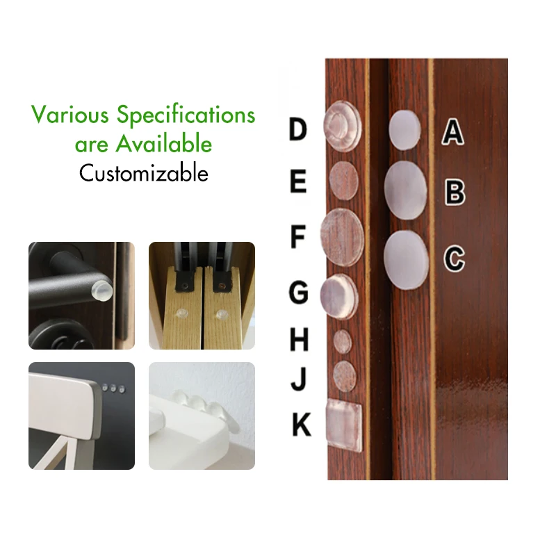 Self adhesive silicone rubber pad foam furniture pads anti vibration feet rubber eva foot pad round