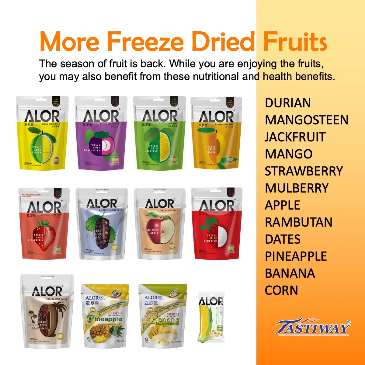 Top Selling Cheapest Price Malaysia Premium Natural Fresh Mango Yellowish Color Freeze Dried Food Slice Shape 0.02kg Weight