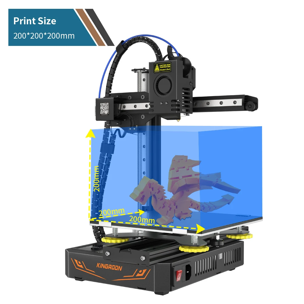 Free Shipping Kingroon KP3S Pro High Speed 3d Drucker DIY 3d printing machine  FDM impresora 3d printer