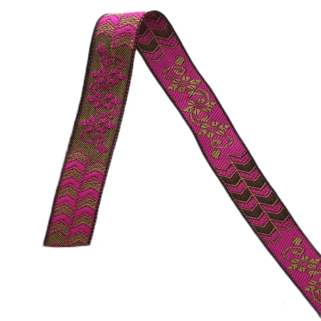 Newest Jacquard Fabric Ribbon for Hair Bows Headband Technics Style Time Lead Pattern Face Solid Color GMB