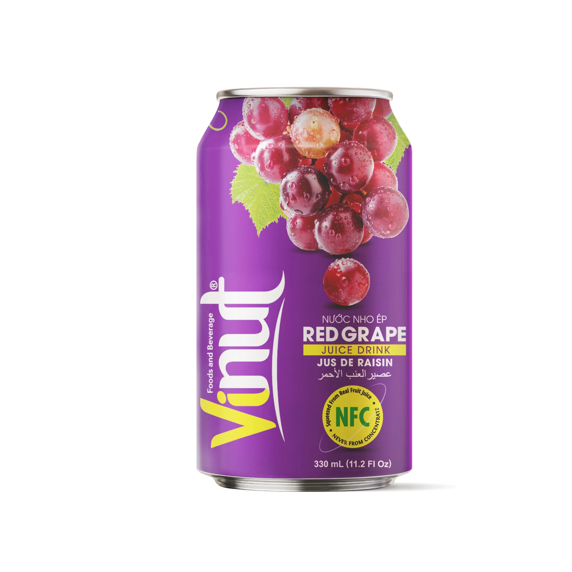 330ml VINUT Premium Quality and Refreshing Taste Grapefruit Juice (From Real Ingredient) Made in Vietnam Factory (OEM, ODM)