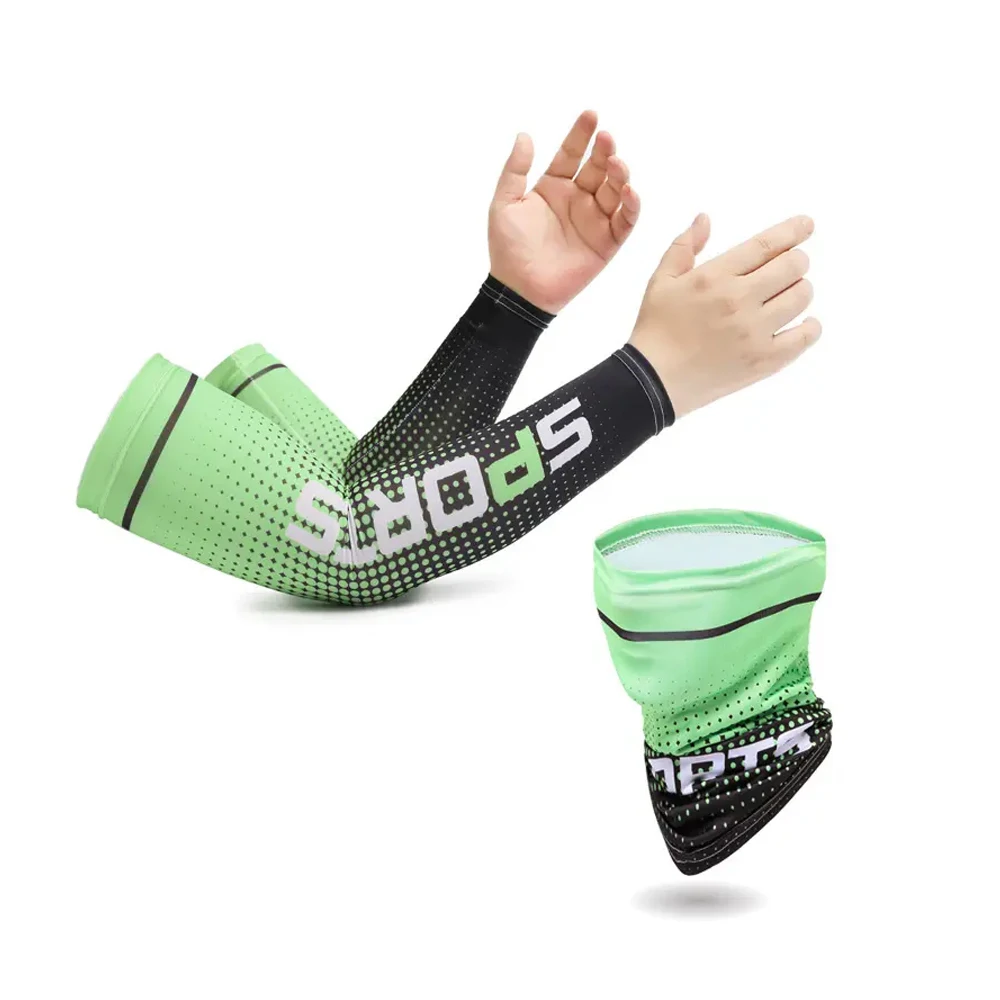 New unisex cycling arm sleeves mask set Cover Running UV Protection football basketball arm Sleeves sports Cycling Arm Sleeves