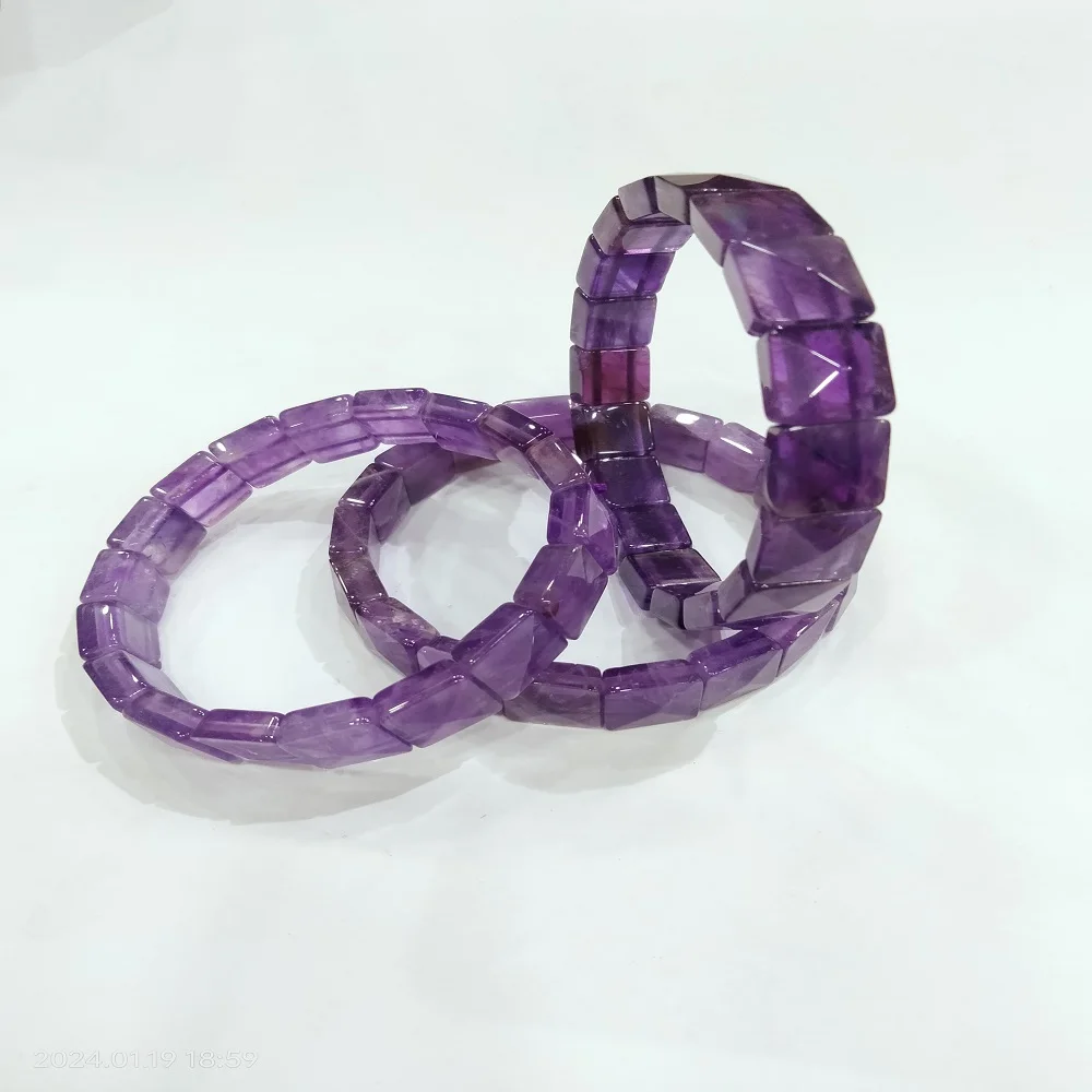 High quality Amethyst Bracelet/reiki healing stone:couple bracelets:crystal bracelet:crafts:agate:gemstone:crystal ornament