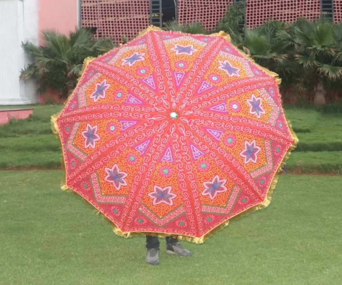 50 PC Lot Indian Wholesale Decorative Umbrella Lowest Price Umbrella for Summer Season