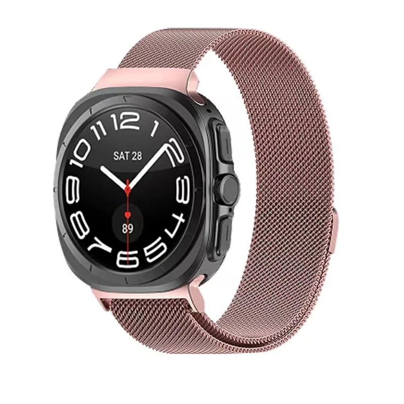 Coolyep Luxury Magnetic buckle Milanese Watch Strap For Samsung Galaxy Watch 7 Ultra 47mm Metal Watch Band Bracelet