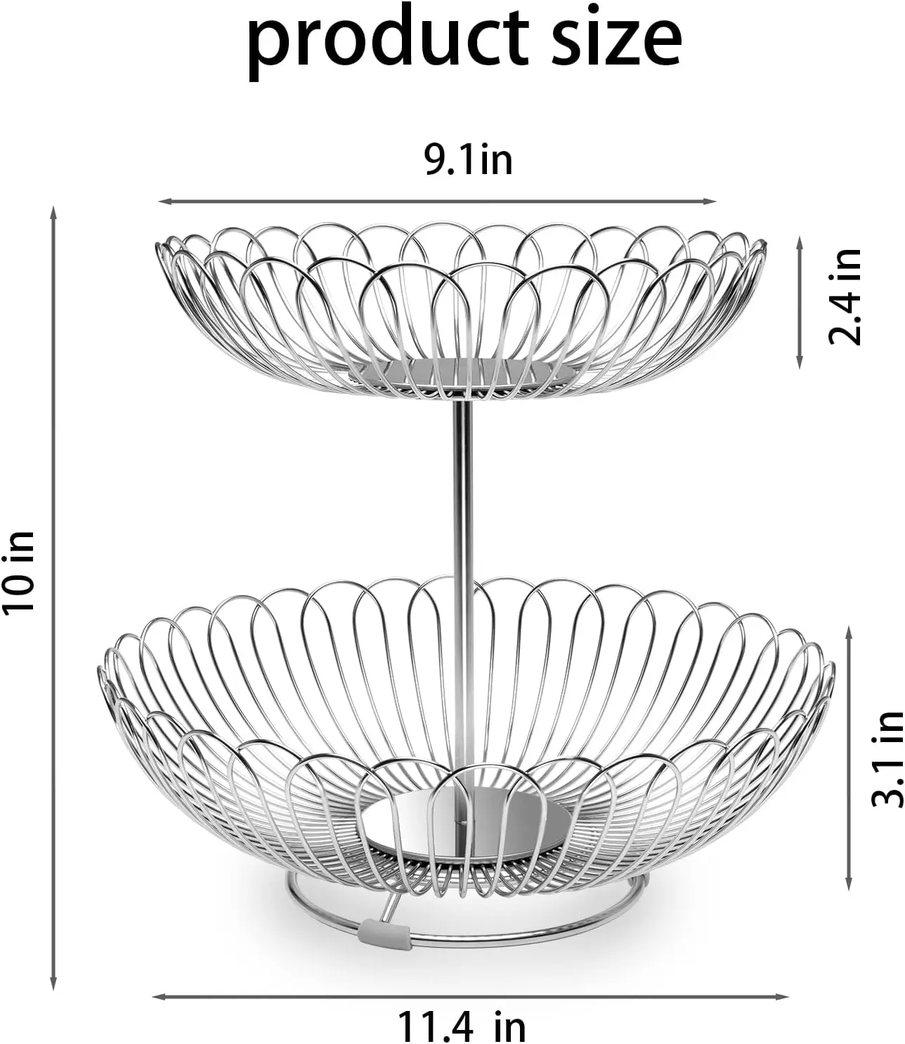 Modern Metal Fruit Basket For Organizing Fruits and Vegetables Customized Shape Fruit Storage Baskets for Sale