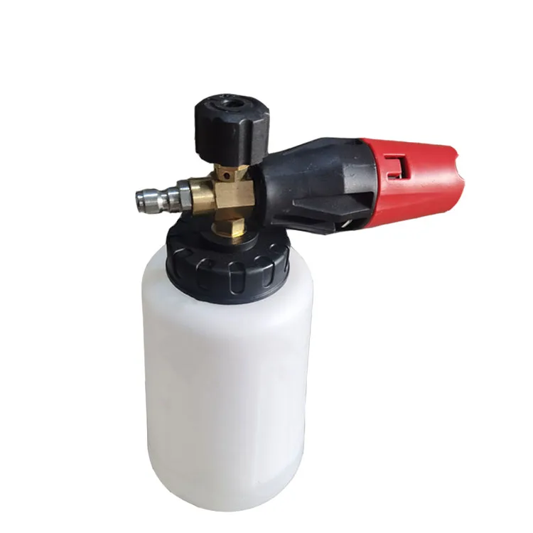 ABS High-Pressure Car Wash Lance Cannon 1/4 Inch Quick Release Snow Foam Sprayer Adjustable Nozzle Car Cleaning Plastic Copper