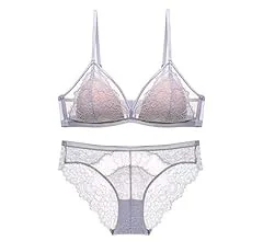 High Quality Cotton Bra & Brief Sets Women Fashion Diamond Rhinestone Shoulder Strap Thong Underwear Femme