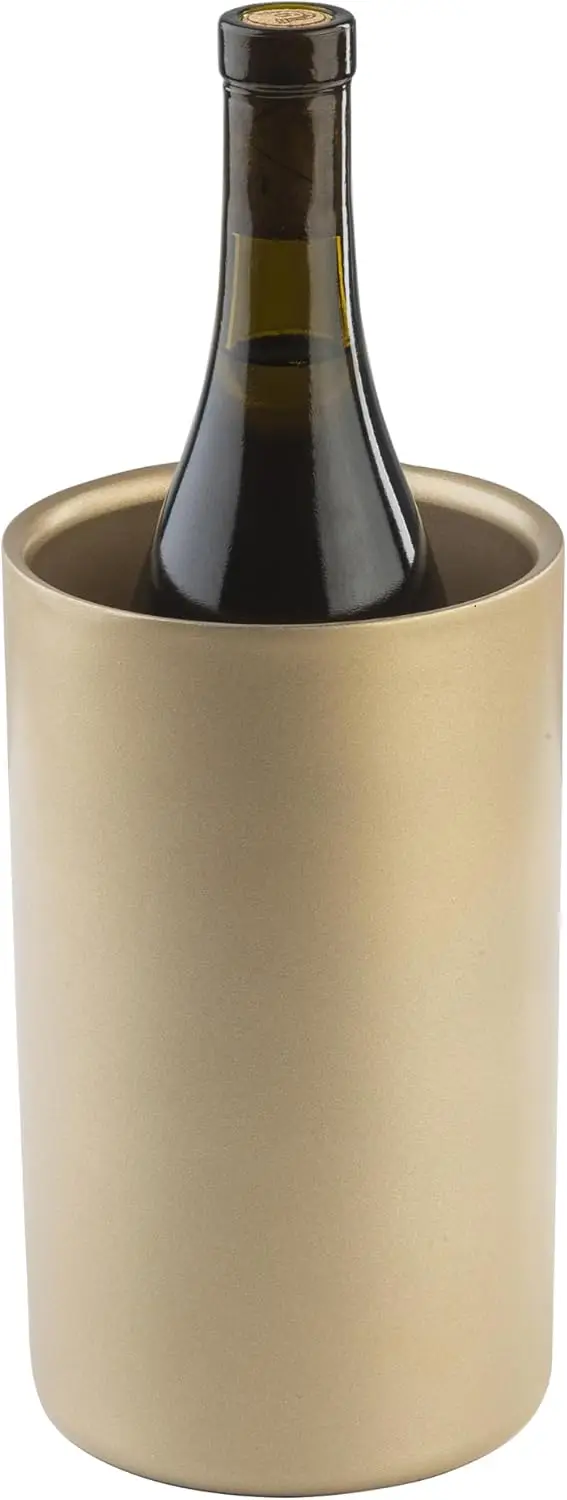 Minimalist Design Double Wall Stainless Steel Wine Chiller Luxury Barware Accessories Equipment Beer with Custom Brand Logo