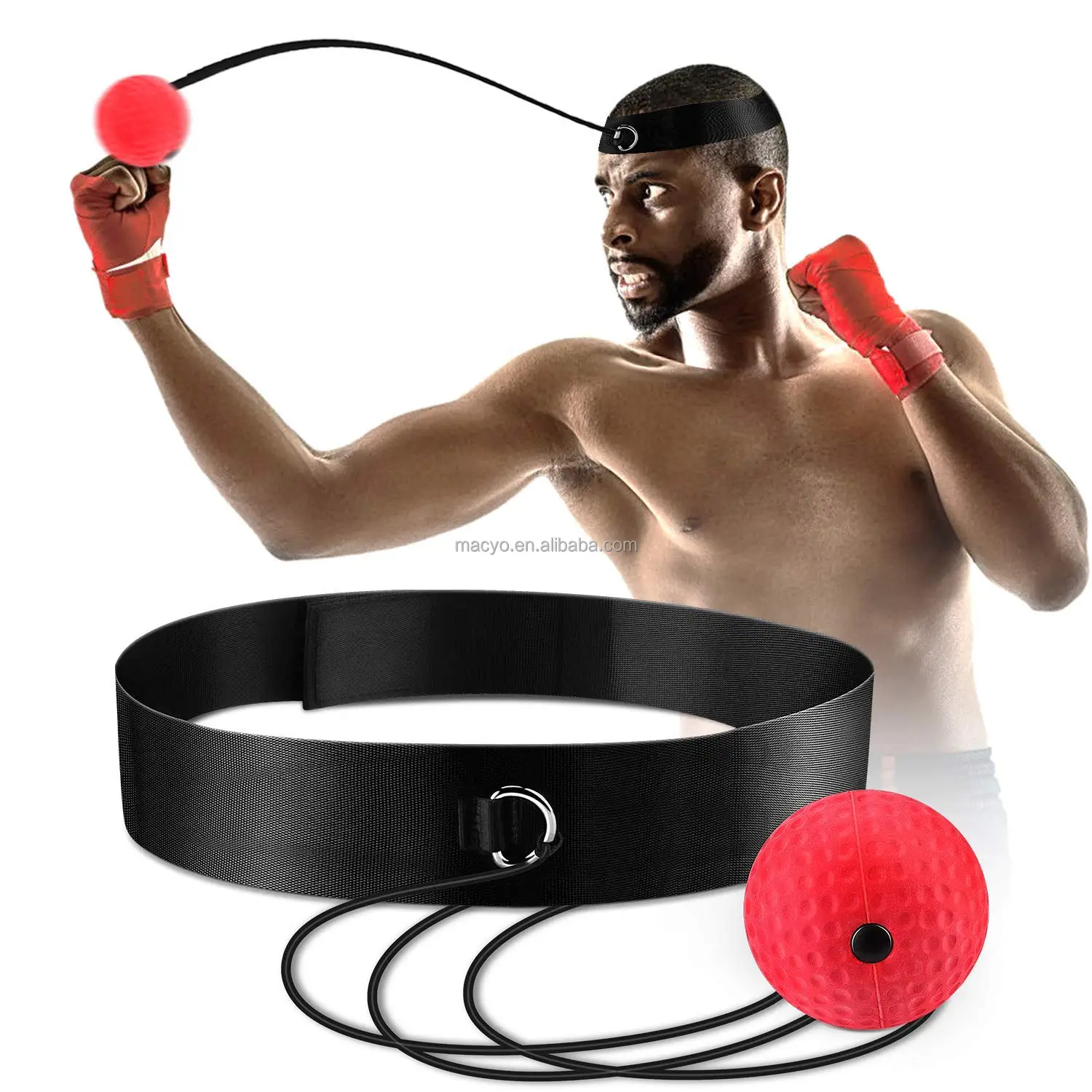 Boxing Reflex Ball Light weight Boxing Reflex Ball Headband Boxing Punch Exercise Ball Equipment for Reflex Speed Training