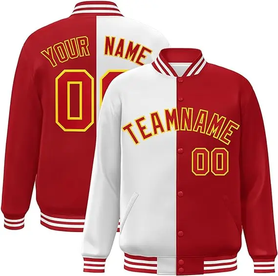 New letterman varsity jackets customized multi color bomber jackets for men and women sublimation varsity jackets