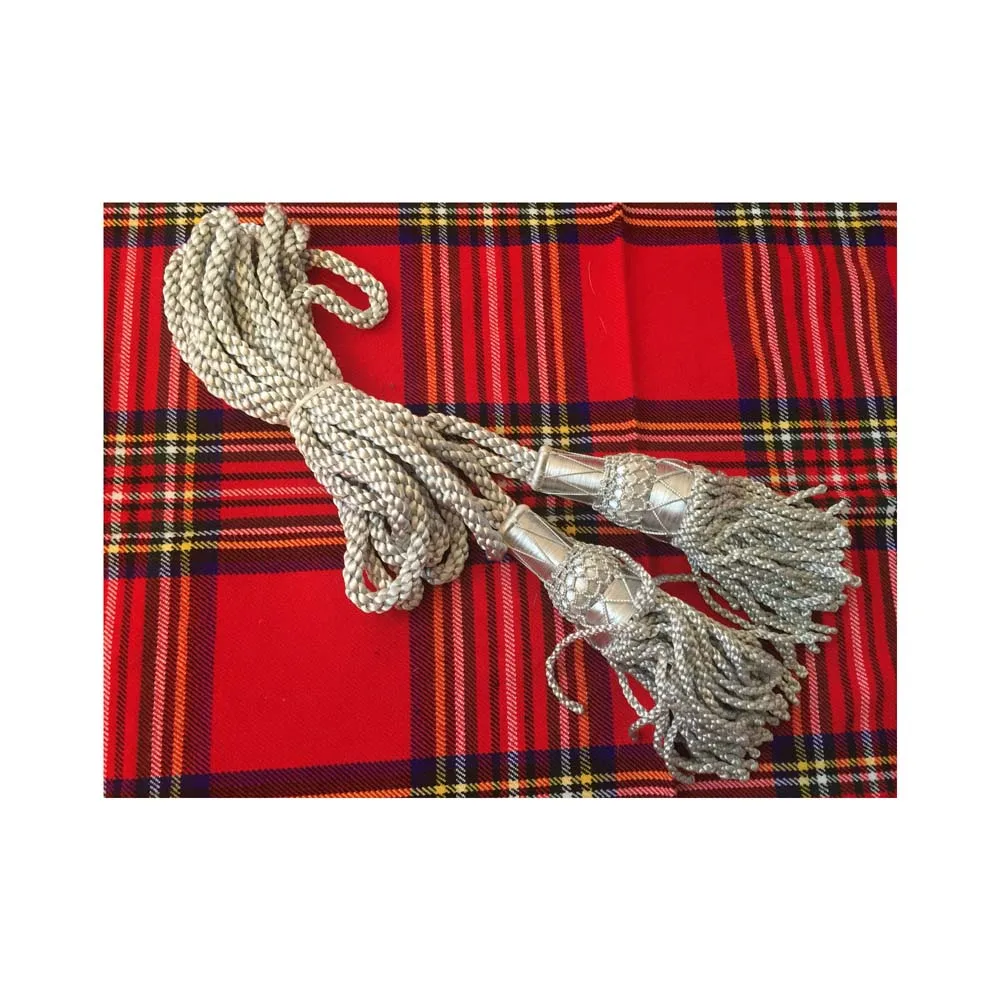 Silver Cord Bagpipe Drone Cord Highland Ceremonial