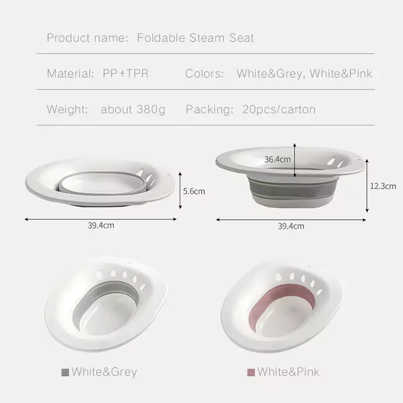 Feminine Hip Bath Fits toilet bidet  Sitz Bath Portal Vaginal Steaming Seat Bedpan