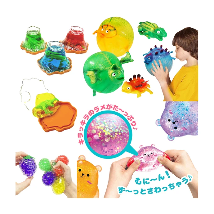 Fancy Slime Fun Cow Soft Anime Pet Squeeze Mini Ball Toys Frogs Japanese Products