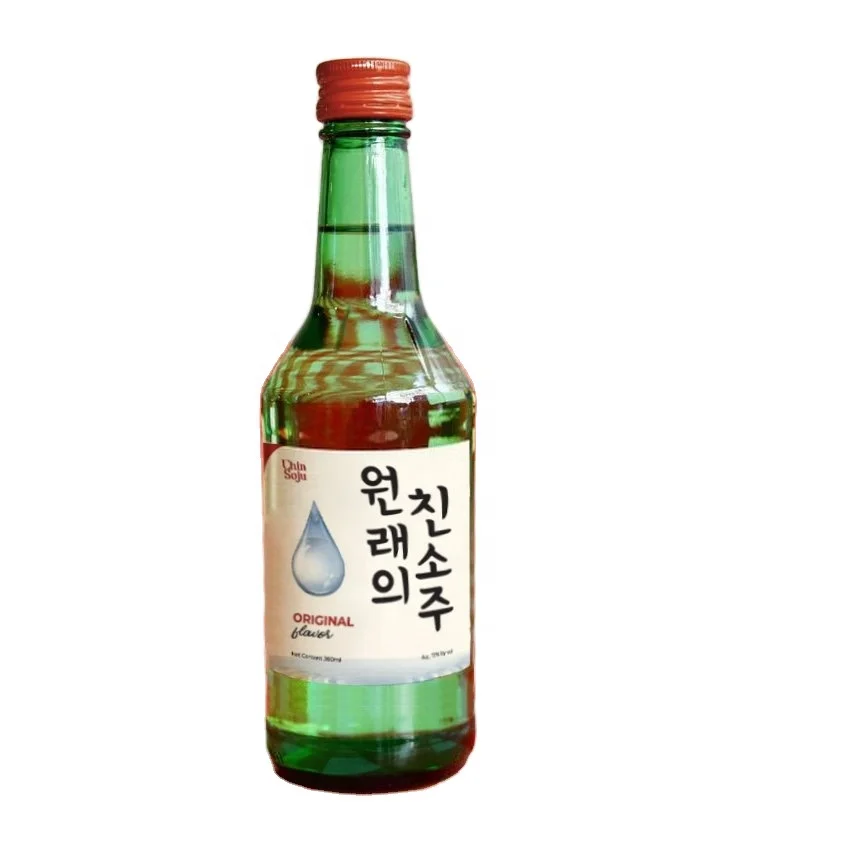 Various fruit Flavour 360ml Brand Chin Soju Shochu with high quality, great taste, low import Tax, OEM service available