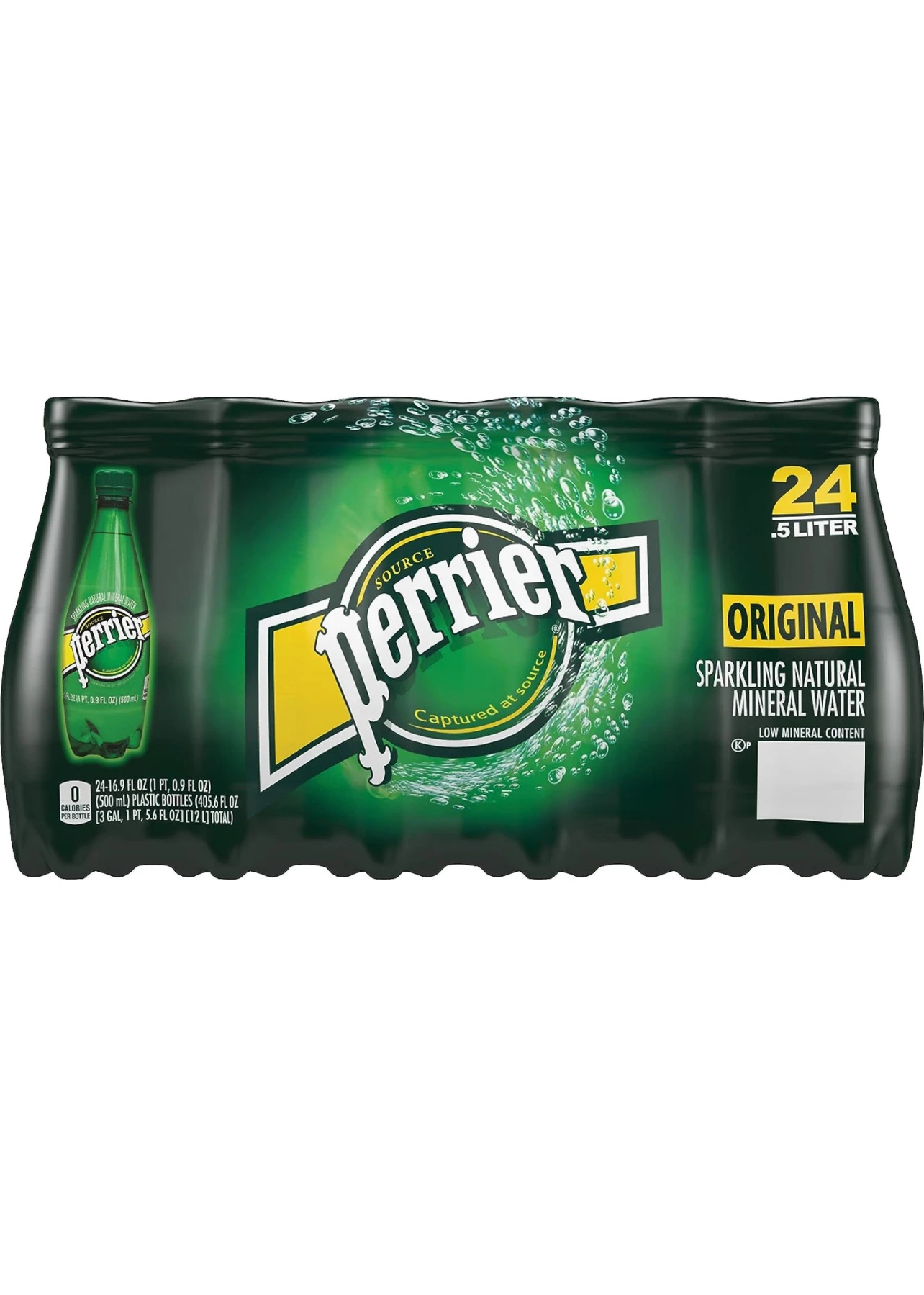 Perrier Sparkling Natural Mineral Water, portable plastic: 24-Count (16.9 fl. oz) Wholesale Price
