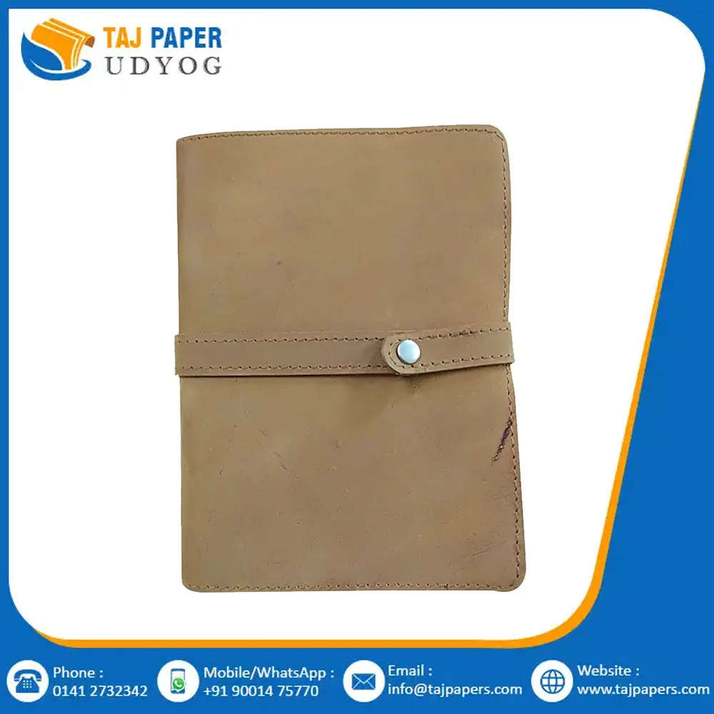 5x7 Personalized Journal Travel Notebook High Quality Business Planner Writing Diary Wholesale Leather Journal with Button Lock