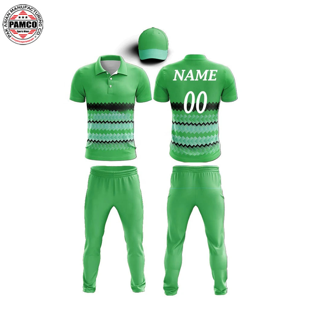 2022 New Customized Sports T Shirt Cricket Uniform Set New Design Cricket Uniform Jerseys Set
