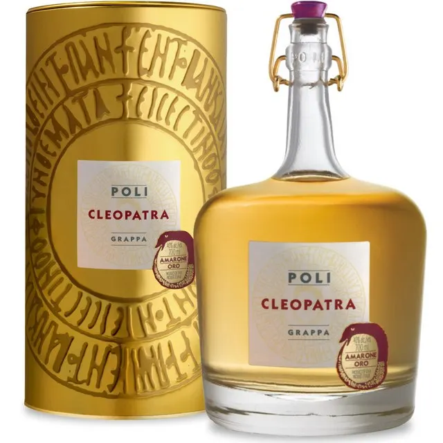 Высококачественный Итальянский пищеварительный спиртовой напиток Grappa поли Клеопатра амарон 700 мл для розничной торговли