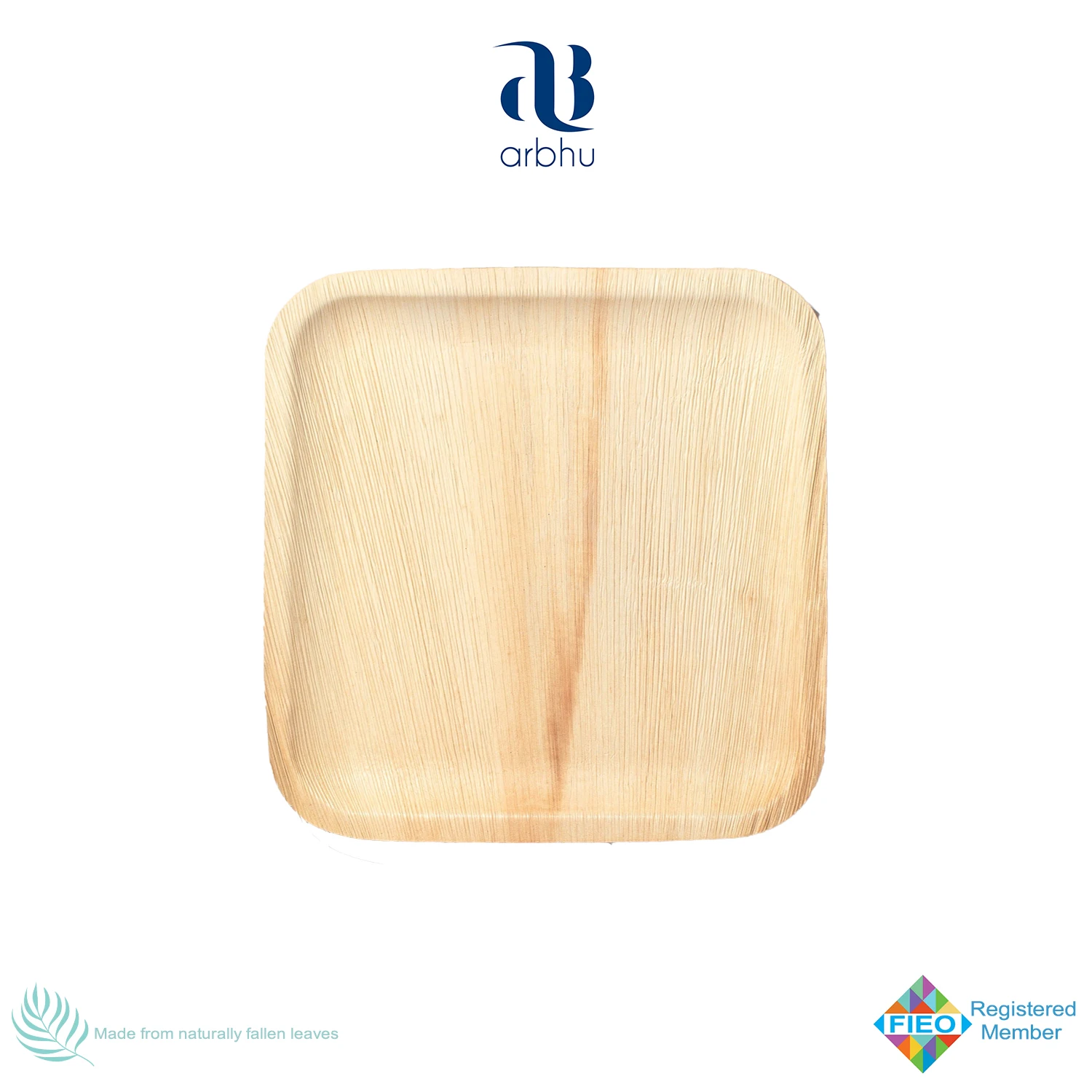 Environment friendly biodegradable disposable natural compostable areca palm leaf bamboo plates