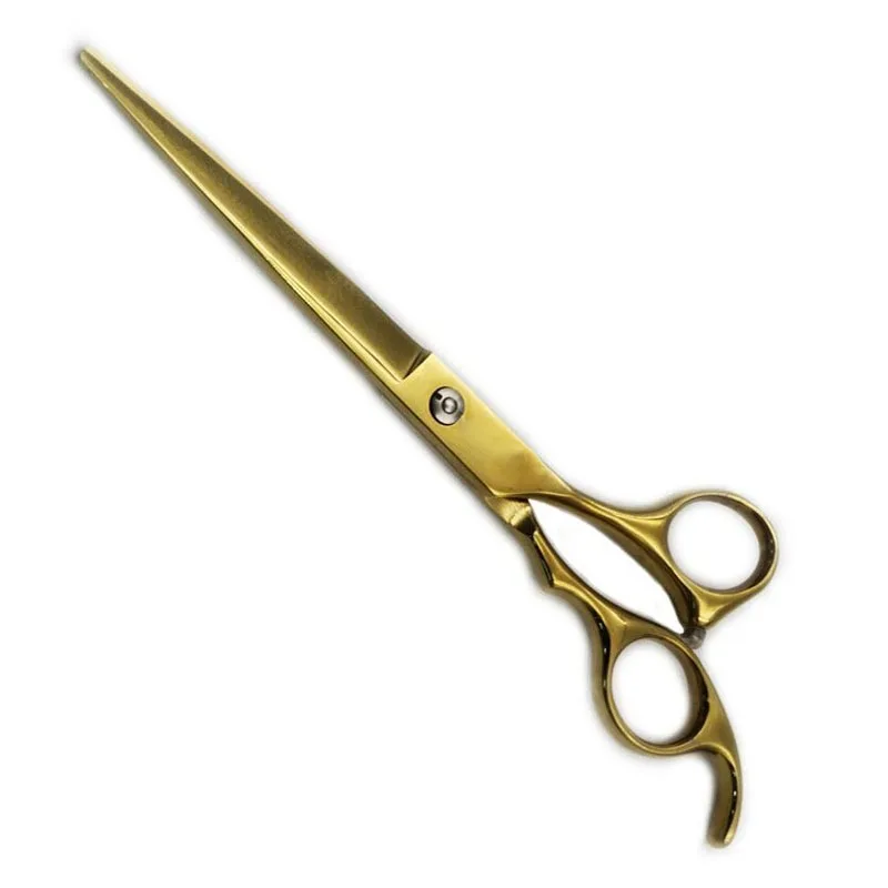 Stainless Steel Sharp Blade Professional Hair Cutting Golden Color Scissors Hair Beauty Barber Hair Salon Scissors