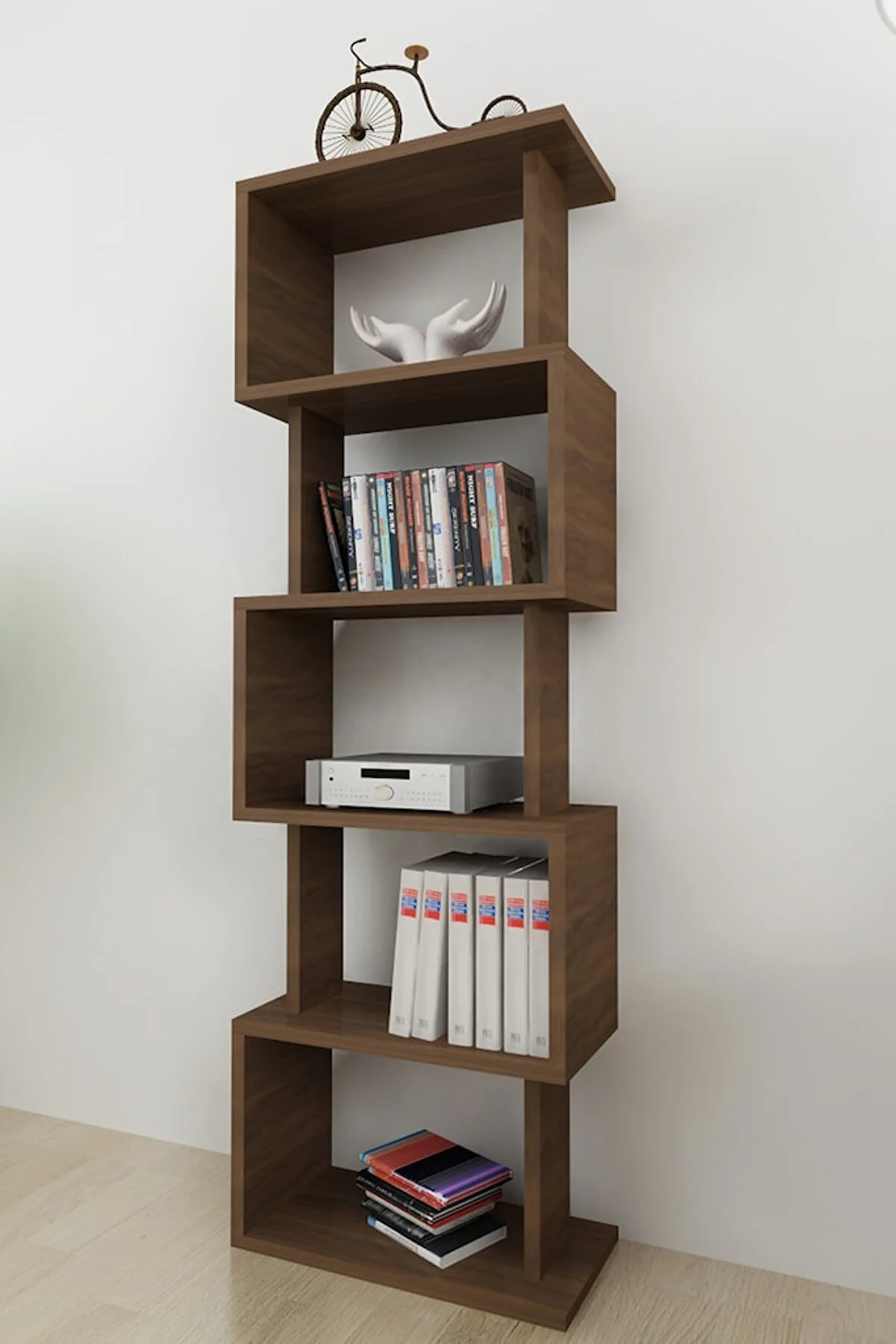 Wood Bookshelf Shelf Wooden Rack Wholesale Custom Design MDF Chipboard Living Room Furniture Home Appliance Multi Color