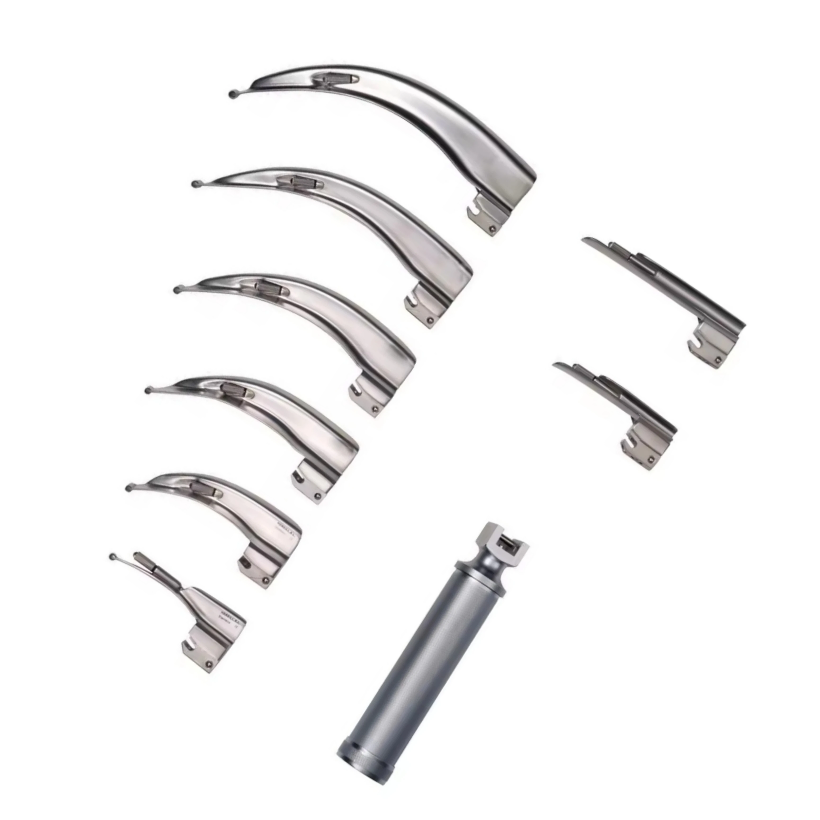 OMI Healthcare Supply 8 Blades Laryngoscope Fiber Optic ENT Instrument
