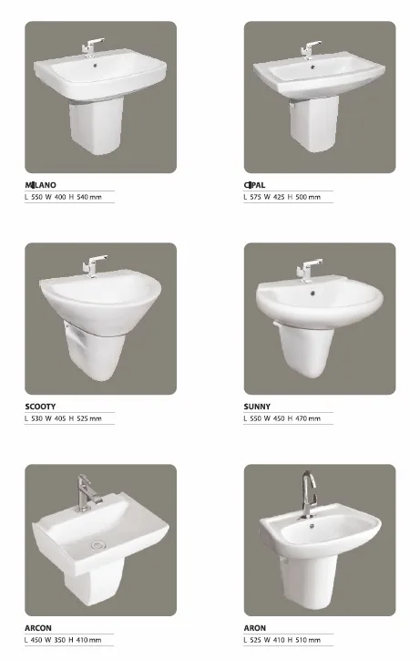 Ultimate Item Wash Basin with Half Pedestal Widely Demanded Ceramic Material 2022 Trendy Wash Basin 22x18 High Grade