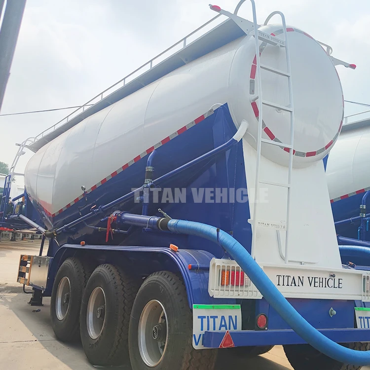 Brand New 3 Axle 40ton 50ton V Type Bulk Cement Tanker Trailer Dry Powder Cement Bulker