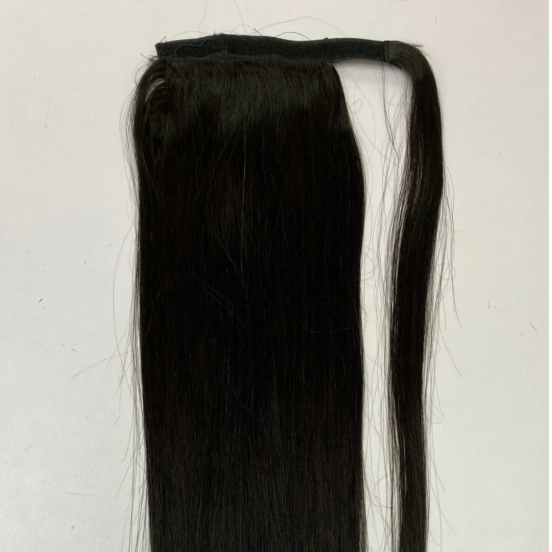 Pony tail bonestraight hair product made by 100% Vietnamese  human hair weaves bundle human hair wigs
