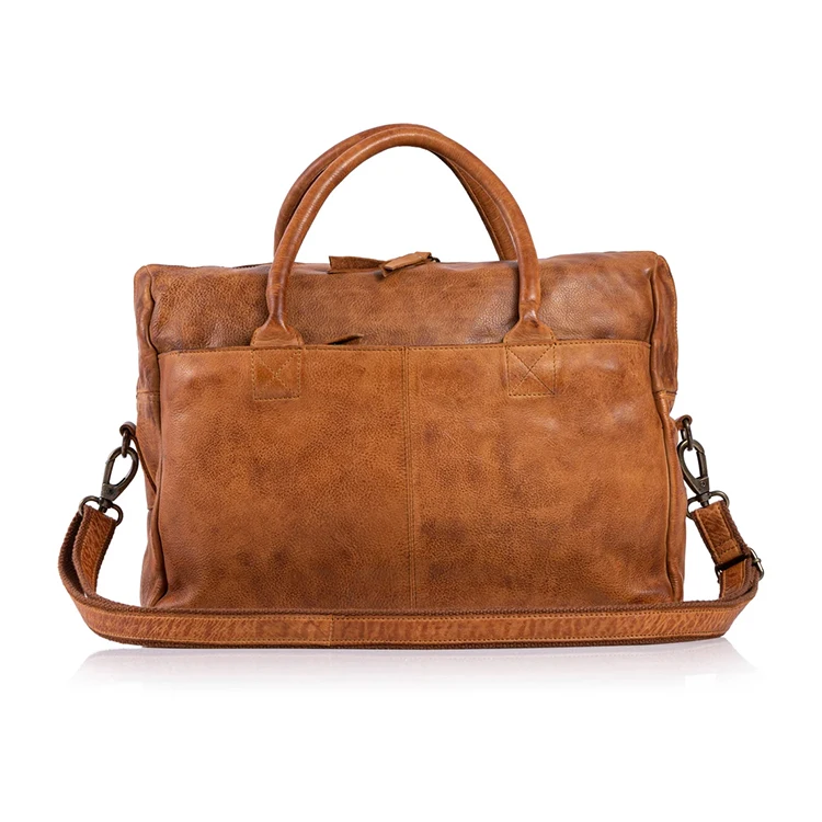 Direct Factory Executive Leather Briefcase Premium Leather Water Resistant Durable Expandable Unisex Leather Briefcases For Sale