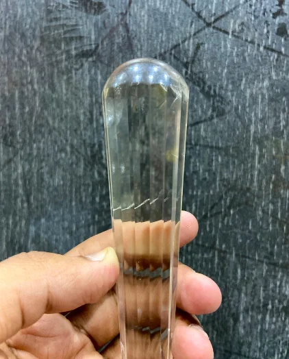 Лучшее качество Лидер продаж натуральная 16 граненая прозрачная Хрустальная палочка для карандашей отполированная исцеляющая подарок.