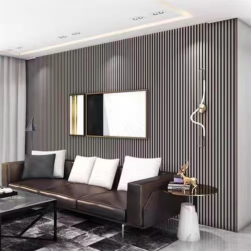 Factory Price Inner Wainscoting Bamboo Wood Decoration Board Hollow Laminated 3D WPC Wall Panel