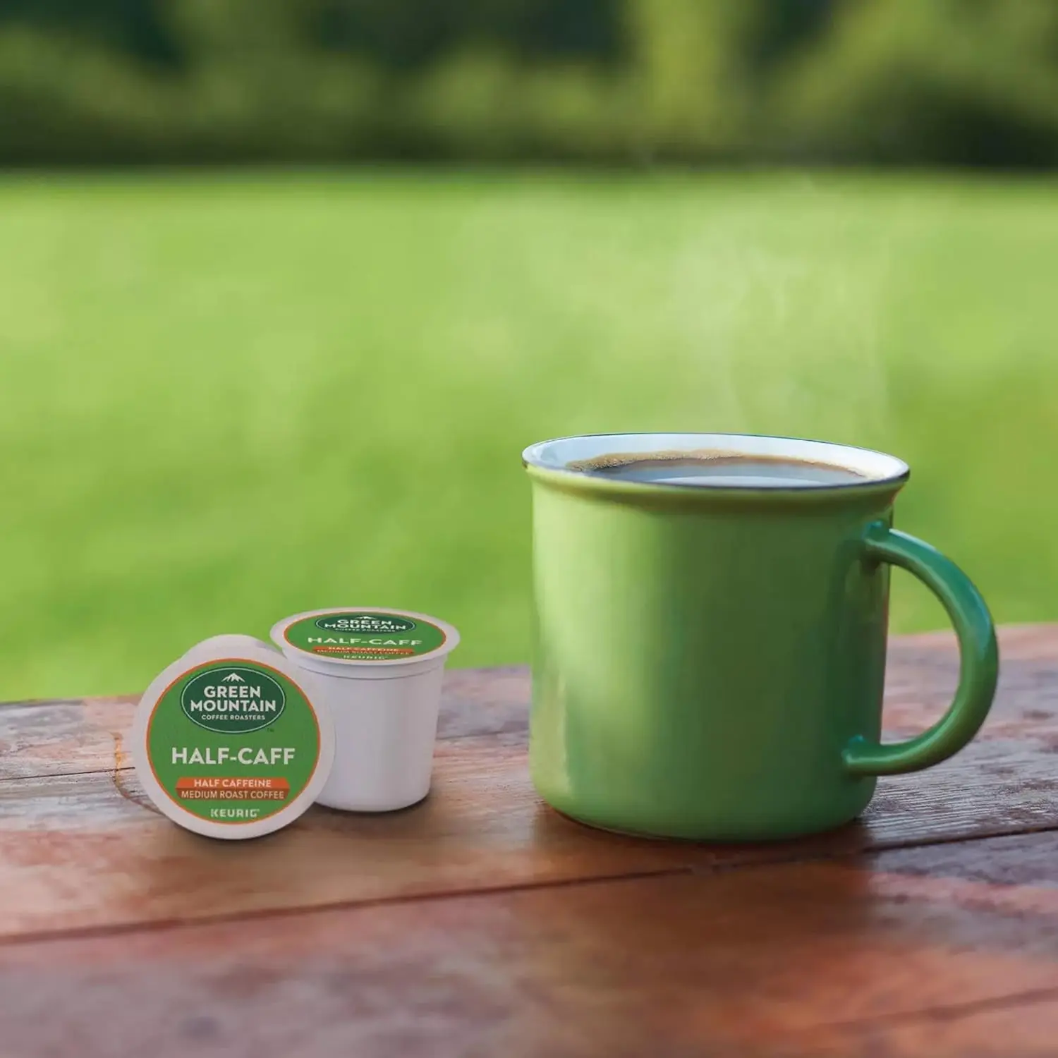 Half Caff Keurig Single-Serve K-Cup pods, Medium Roast Coffee, 72 Count (6 Packs of 12)