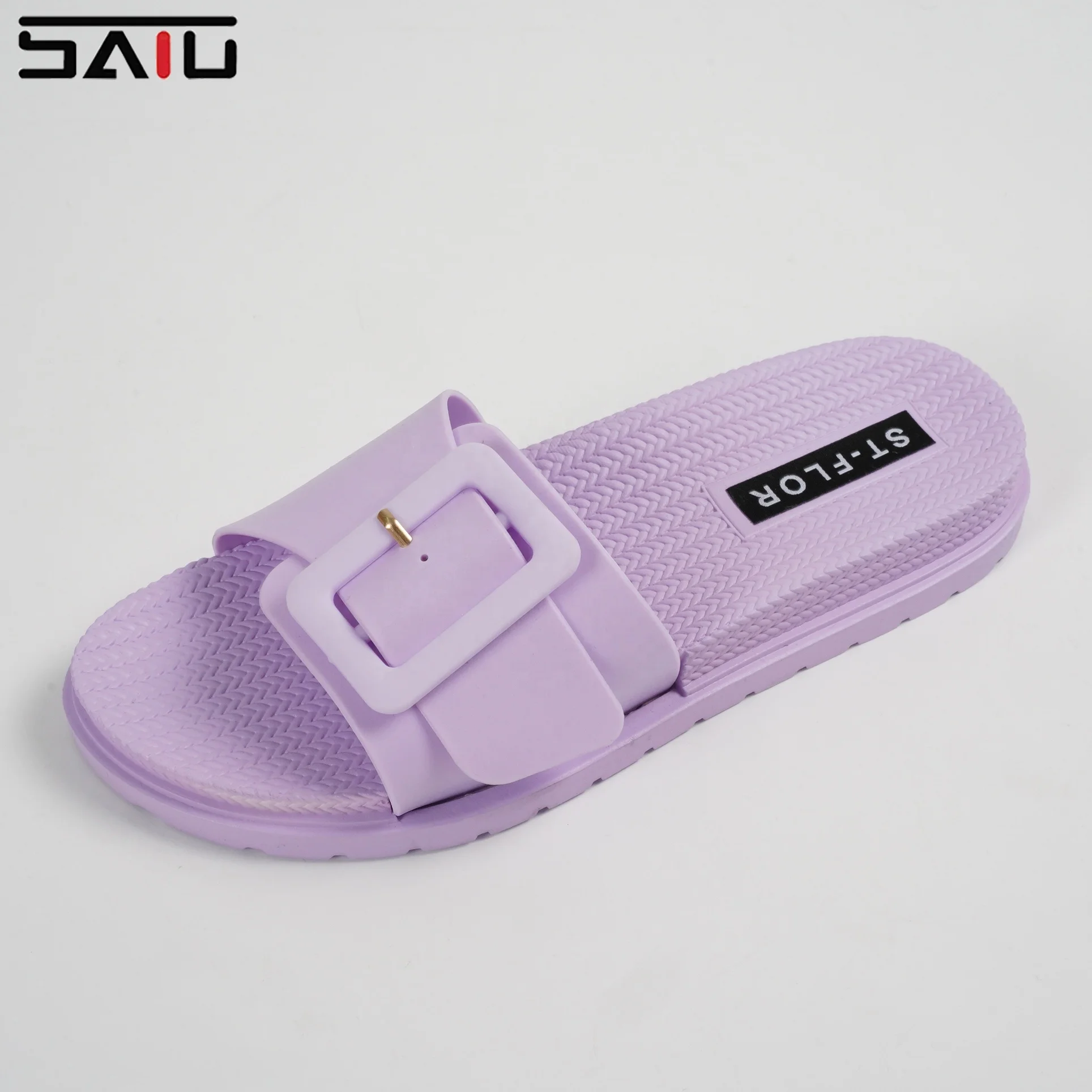 Custom Logo Lady Slippers Sandals 2022 New Color One Strap Cute Hemp Rope Shape Sole Women Sandals Summer Slides