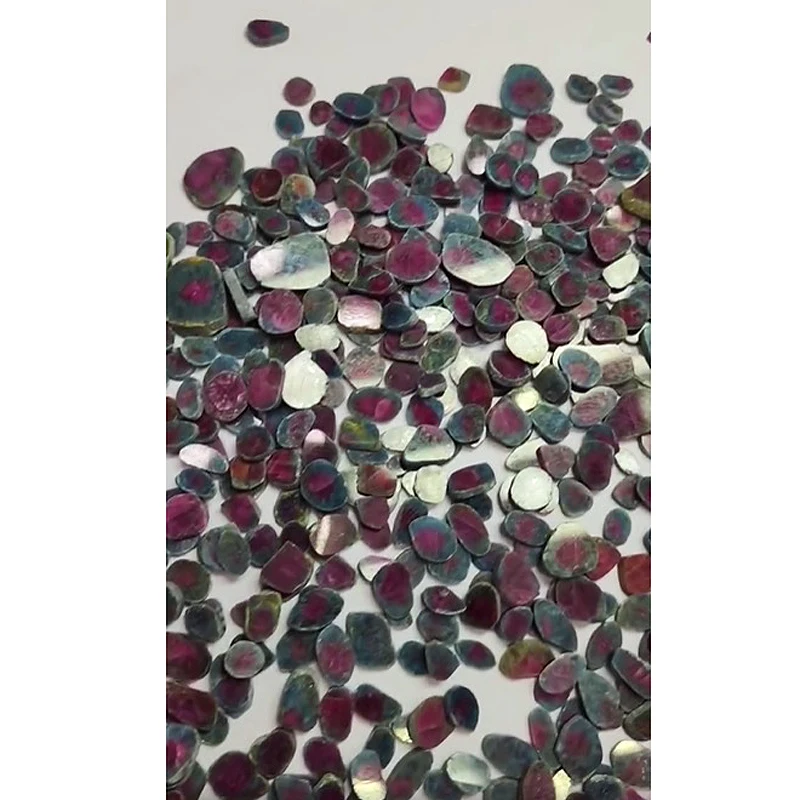 740 pcs Of Natural Ruby zoisite 8mm to 18mm plain slice 1166 cts lot Iroc Sales High Quality ruby zoisite flat Gemstone US$187